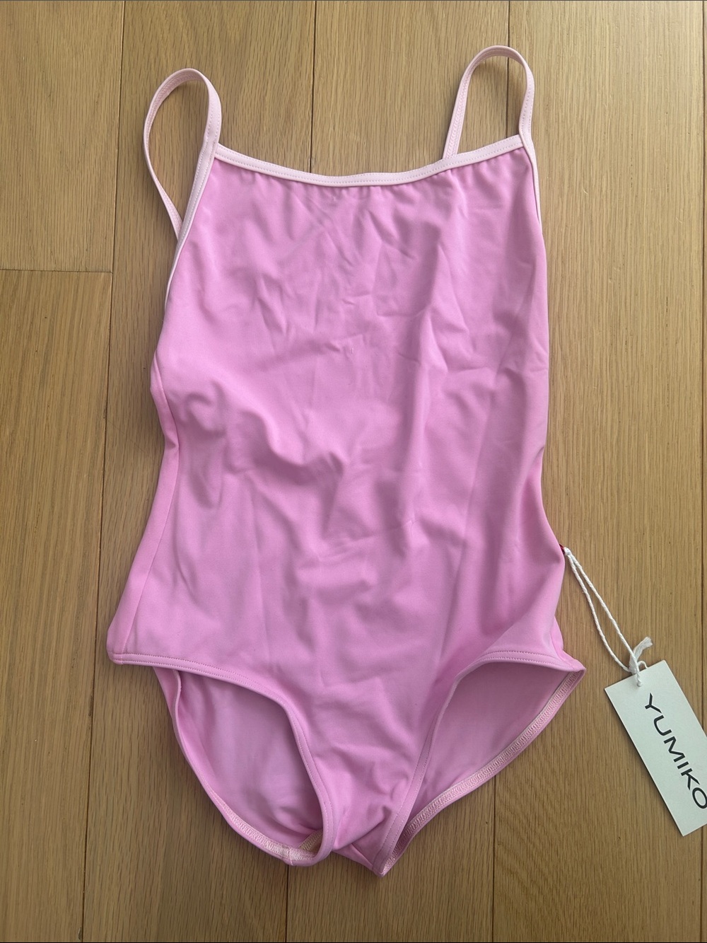 Yumiko pink camisole leotard